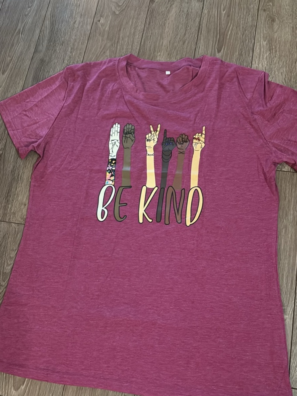 Be Kind Graphic Tee - Berry Pink